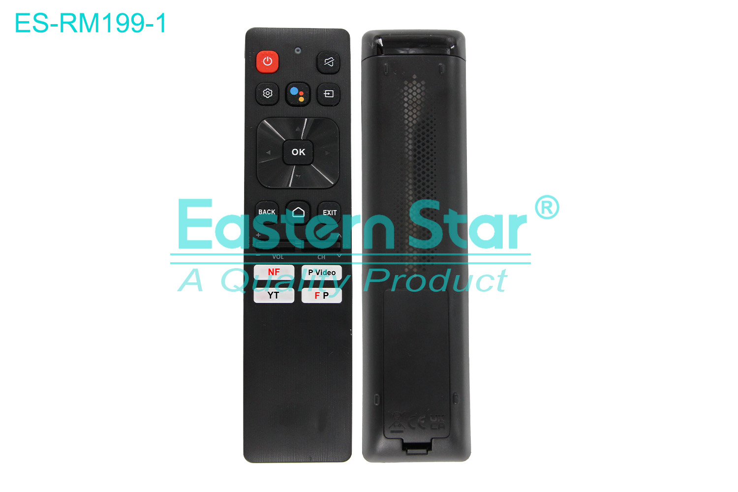 ES-RM199-1 Compatible for / Smart TV Remote Control R/M 19 Keys