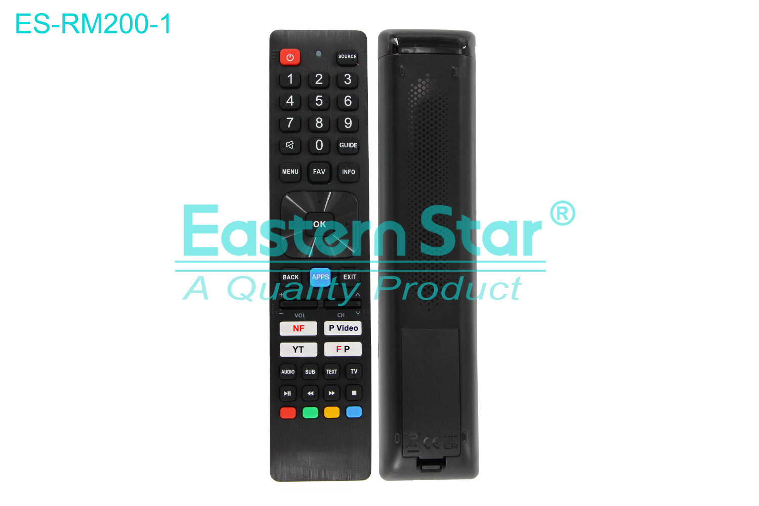 ES-RM200-1 Compatible for / Smart TV Remote Control R/M 43 Keys