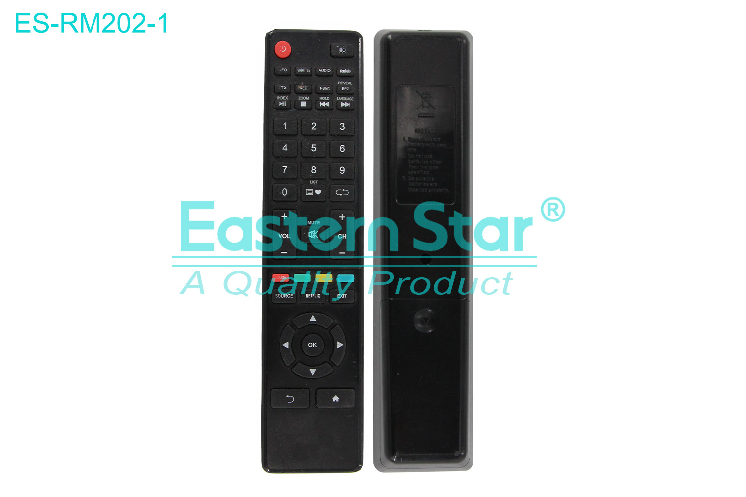 ES-RM202-1 Compatible for / Smart TV Remote Control R/M 45 Keys