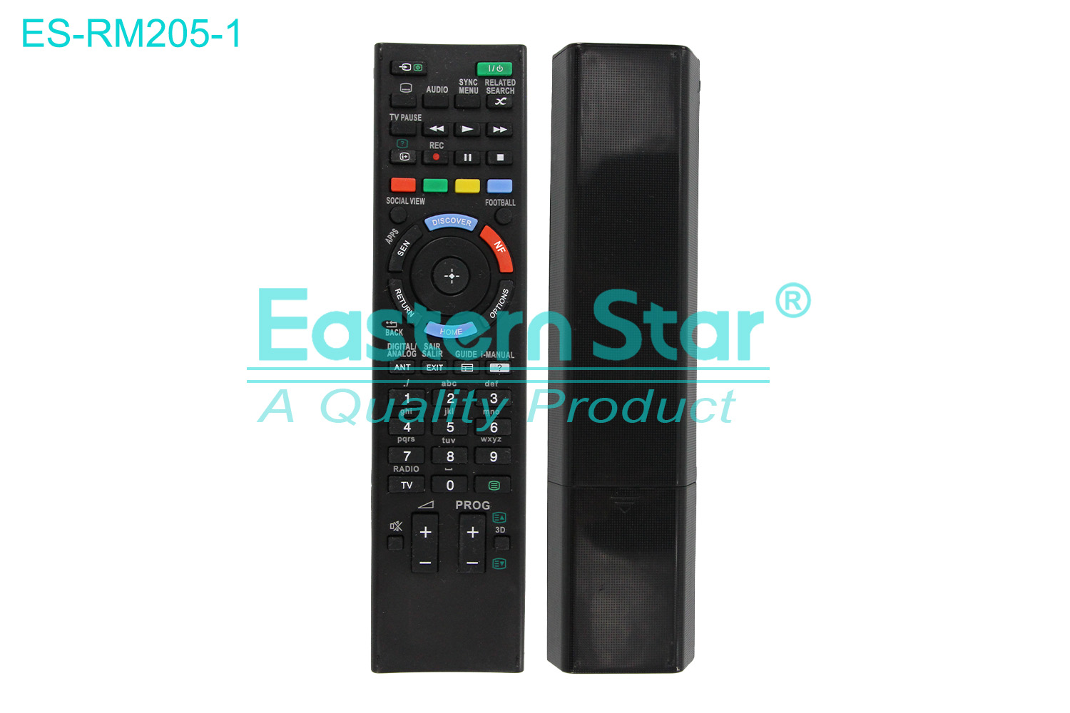 ES-RM205-1 Compatible for Sony Smart TV Remote Control R/M 53 Keys