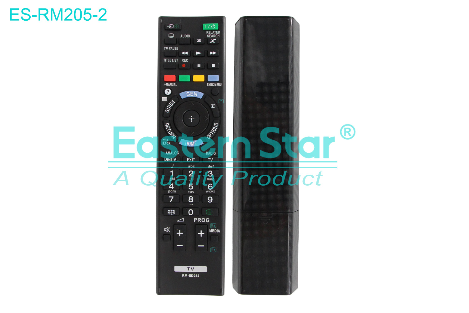 ES-RM205-2 Compatible for / Smart TV Remote Control R/M 52 Keys
