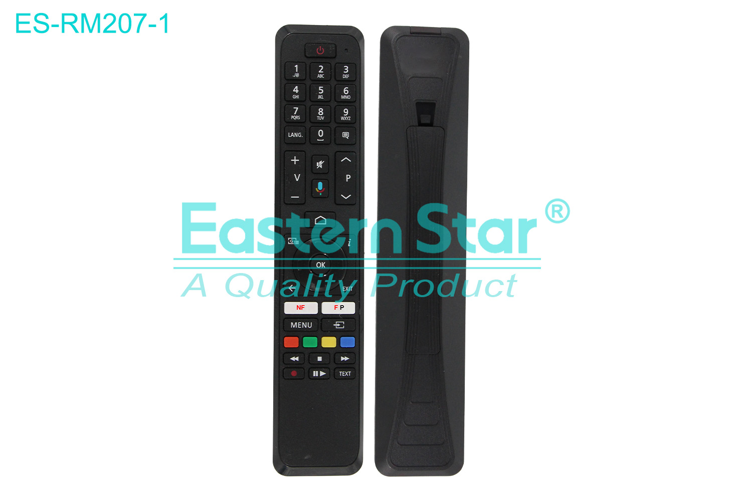 ES-RM207-1 Compatible for Vestel Smart TV Remote Control R/M 43 Keys