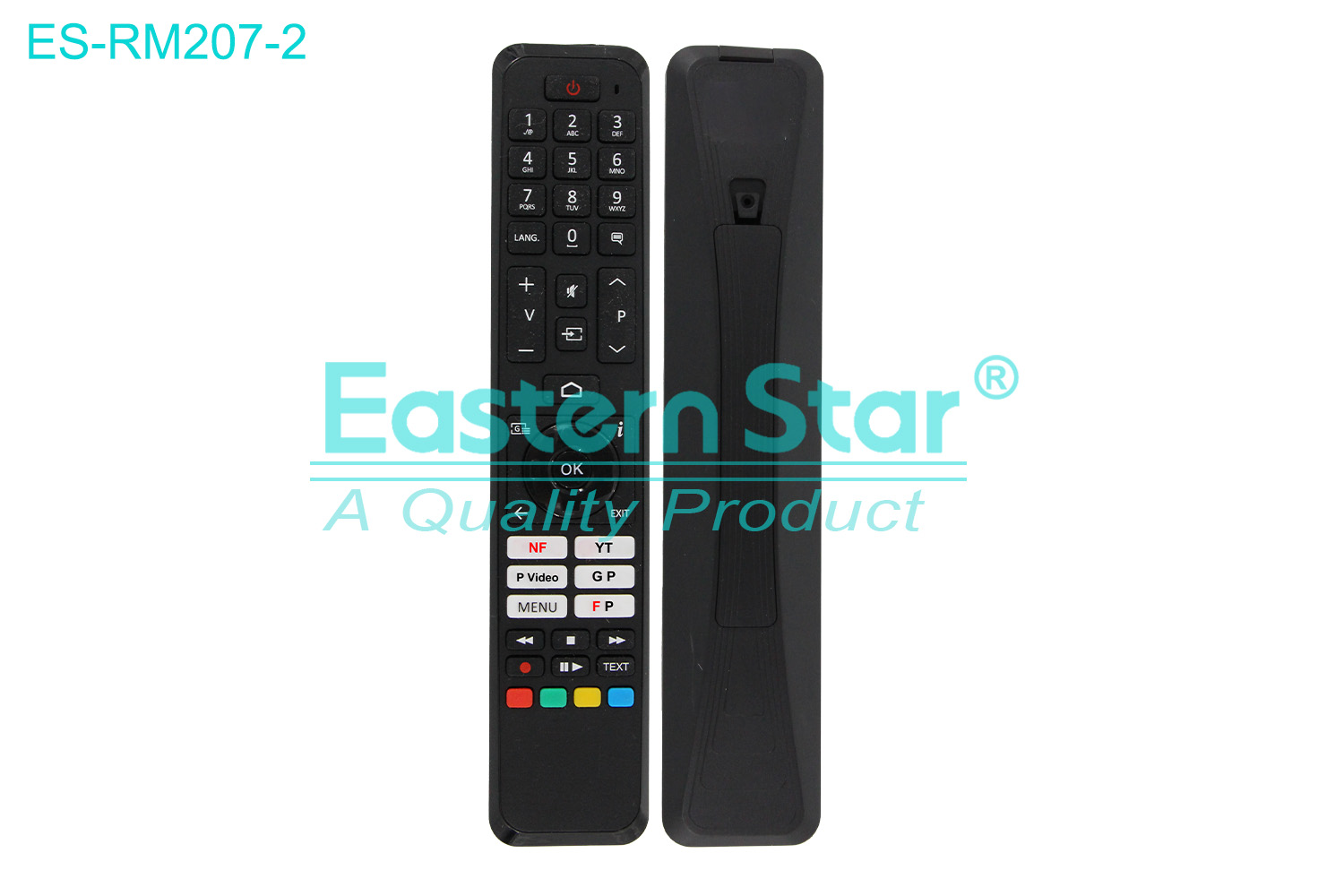 ES-RM207-2 Compatible for Vestel Smart TV Remote Control R/M 45 Keys