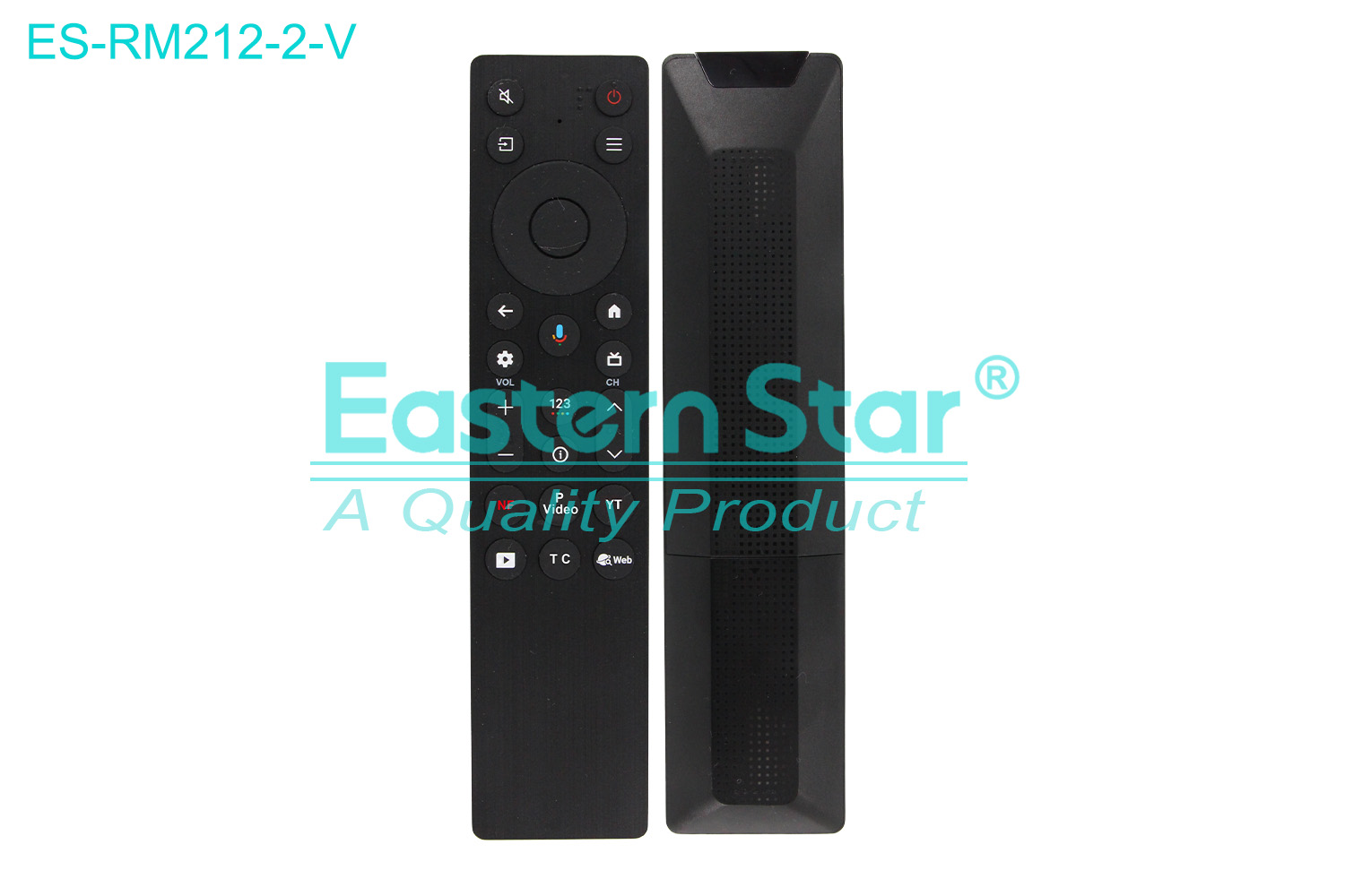 ES-RM212-2-V Compatible for Tcl Smart TV Voice Remote Control R/M 26 Keys