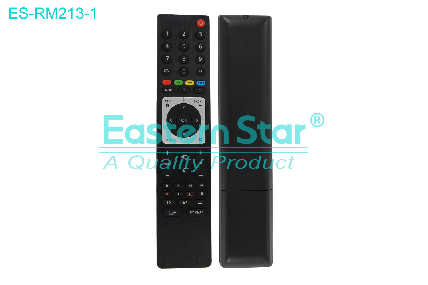 ES-RM213-1 Compatible for Arcelik Smart TV Remote Control R/M 48 Keys