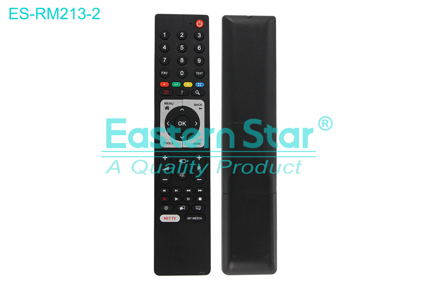 ES-RM213-2 Compatible for Arcelik Smart TV Remote Control R/M 48 Keys