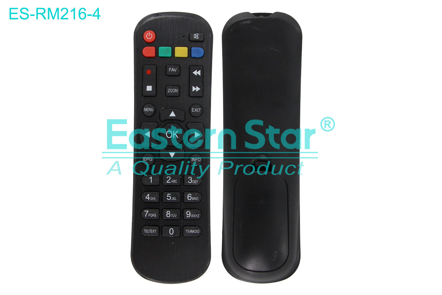 ES-RM216-4 Compatible for Hiye Smart TV Remote Control R/M 33 Keys