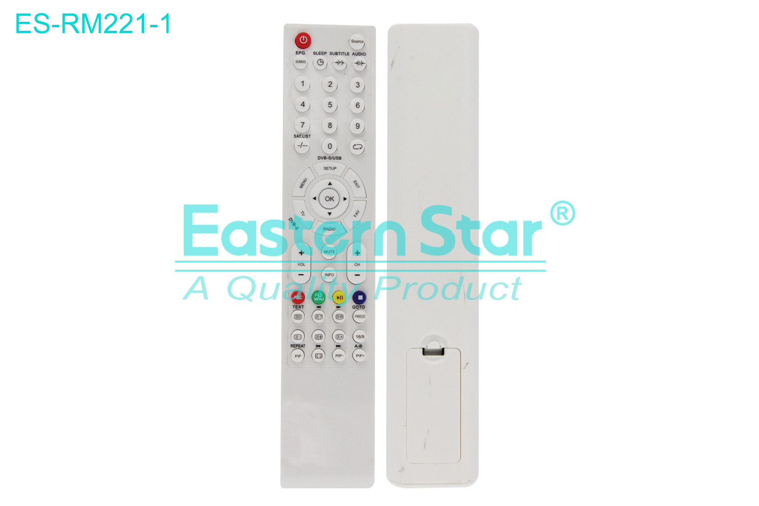 ES-RM221-1 Compatible for Sunny Smart TV Remote Control R/M 51 Keys