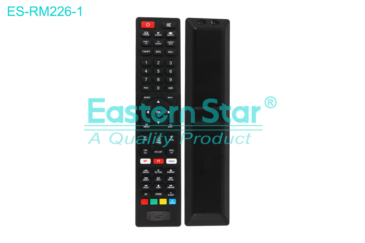 ES-RM226-1 Compatible for Awox Smart TV Remote Control R/M 57 Keys