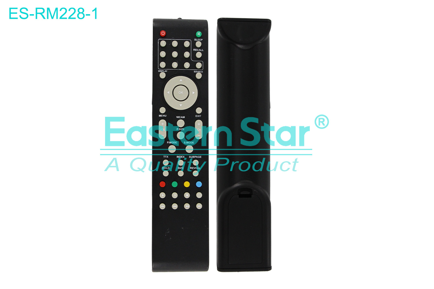 ES-RM228-1 Compatible for Yumatu Smart TV Remote Control R/M 49 Keys