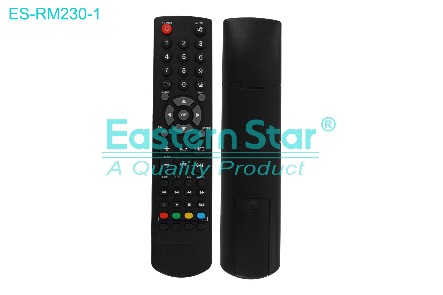 ES-RM230-1 Compatible for Amstrad Smart TV Remote Control R/M 50 Keys