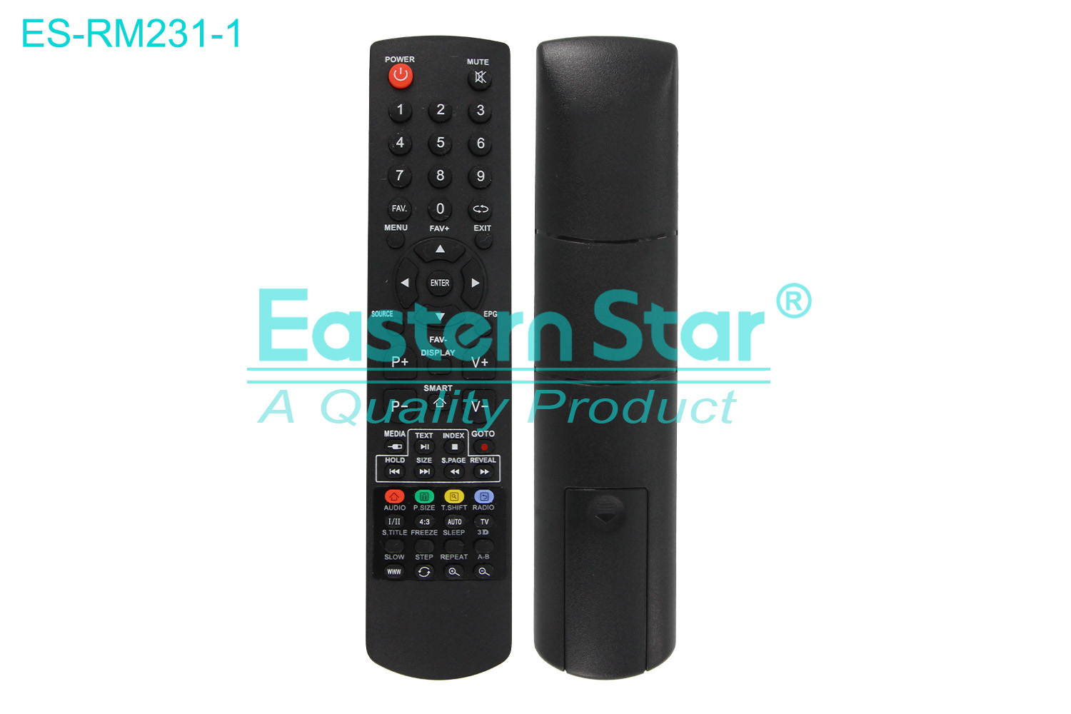 ES-RM231-1 Compatible for Yumatu Smart TV Remote Control R/M 53 Keys