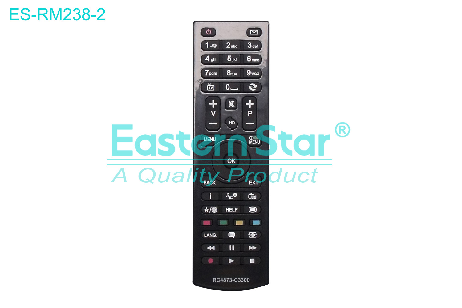 ES-RM238-2 Compatible for Hitachi Smart TV Remote Control R/M 48 Keys