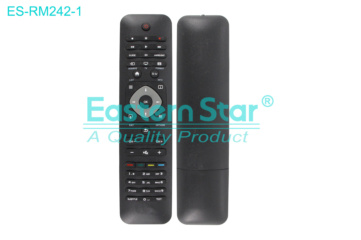 ES-RM242-1 Compatible for Philips Smart TV Remote Control R/M 46 Keys