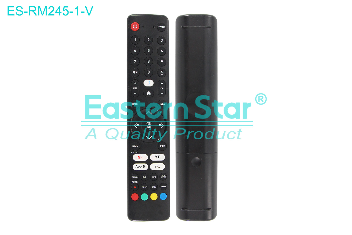 ES-RM245-1-V Compatible for / Smart TV Voice Remote Control R/M 45 Keys