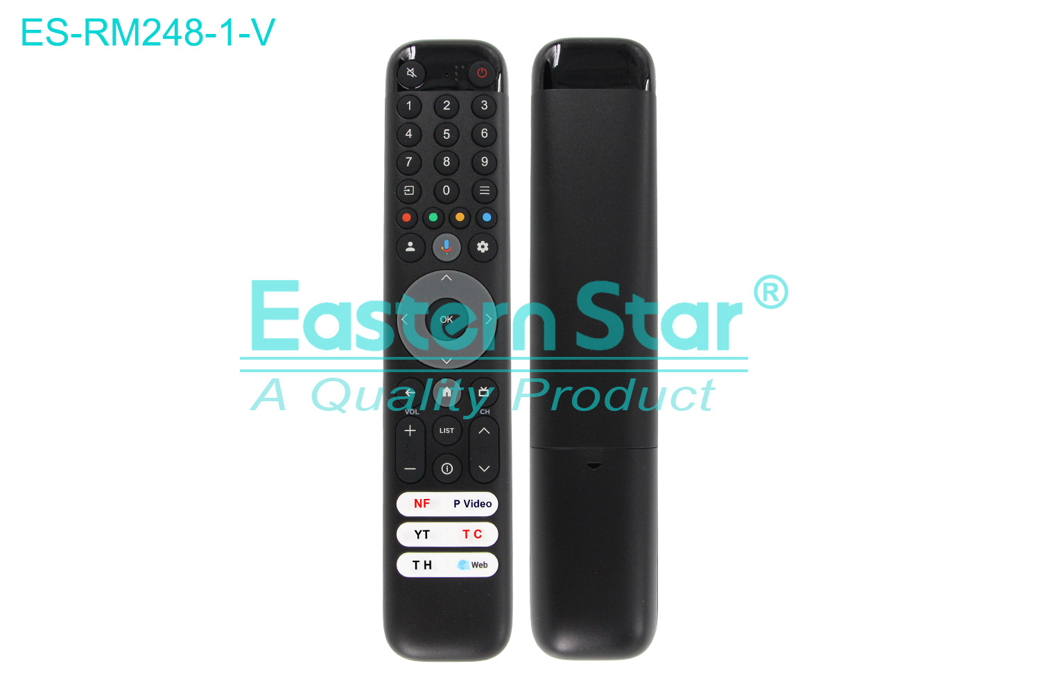 ES-RM248-1-V Compatible for Tcl Smart TV Voice Remote Control R/M 41 Keys
