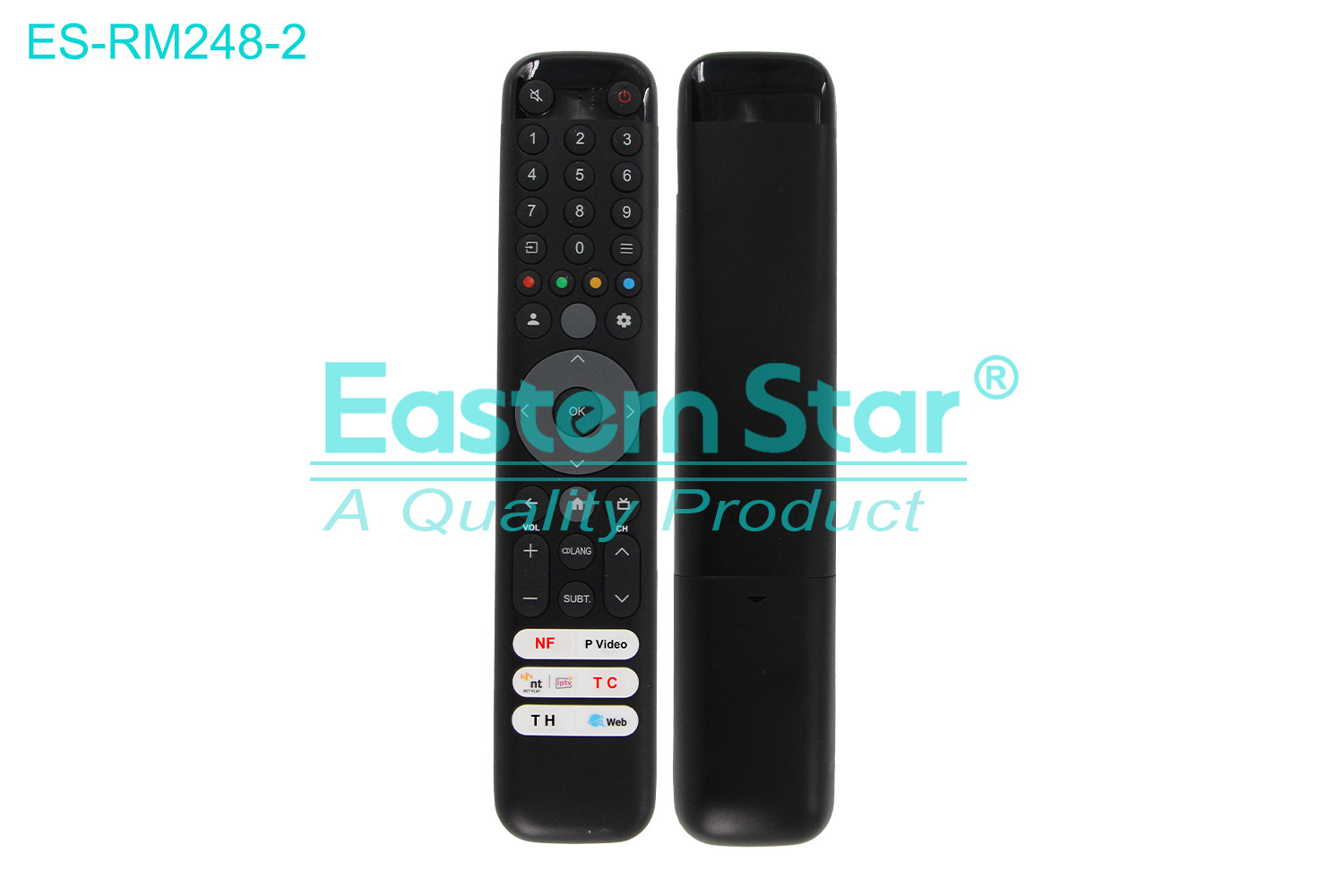 ES-RM248-2 Compatible for Tcl Smart TV Remote Control R/M 41 Keys