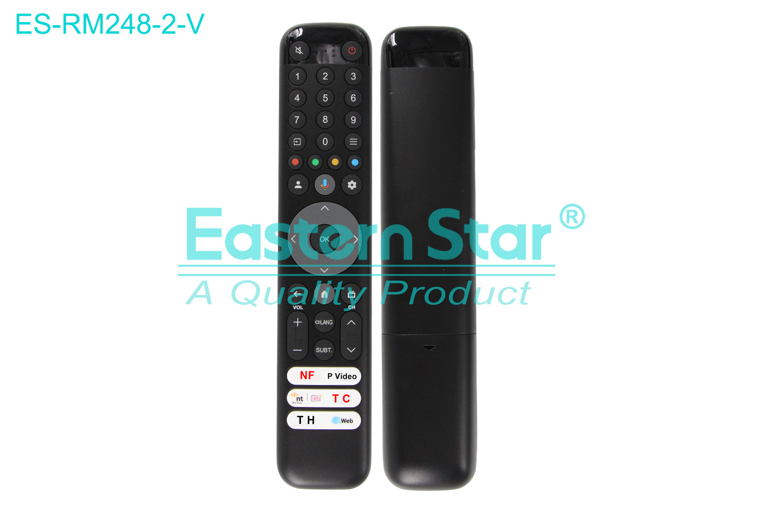 ES-RM248-2-V Compatible for / Smart TV Voice Remote Control R/M 41 Keys