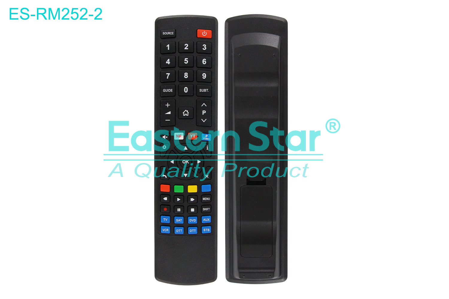 ES-RM252-2 Compatible for / Smart TV Remote Control R/M 52 Keys
