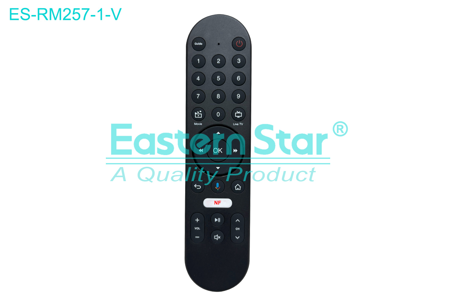ES-RM257-1-V Compatible for / Smart TV Voice Remote Control R/M 29 Keys