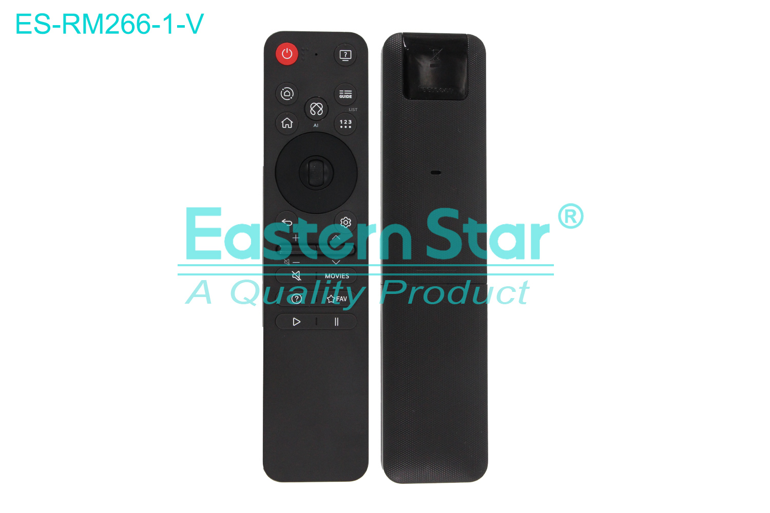 ES-RM266-1-V Compatible for / Smart TV Voice Remote Control R/M 22 Keys