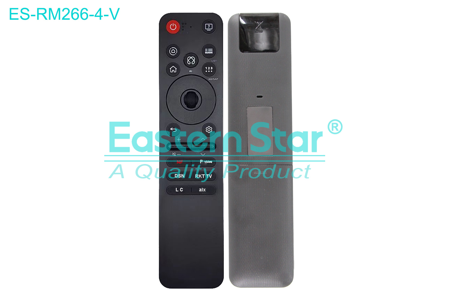 ES-RM266-4-V Compatible for / Smart TV Voice Remote Control R/M 22 Keys