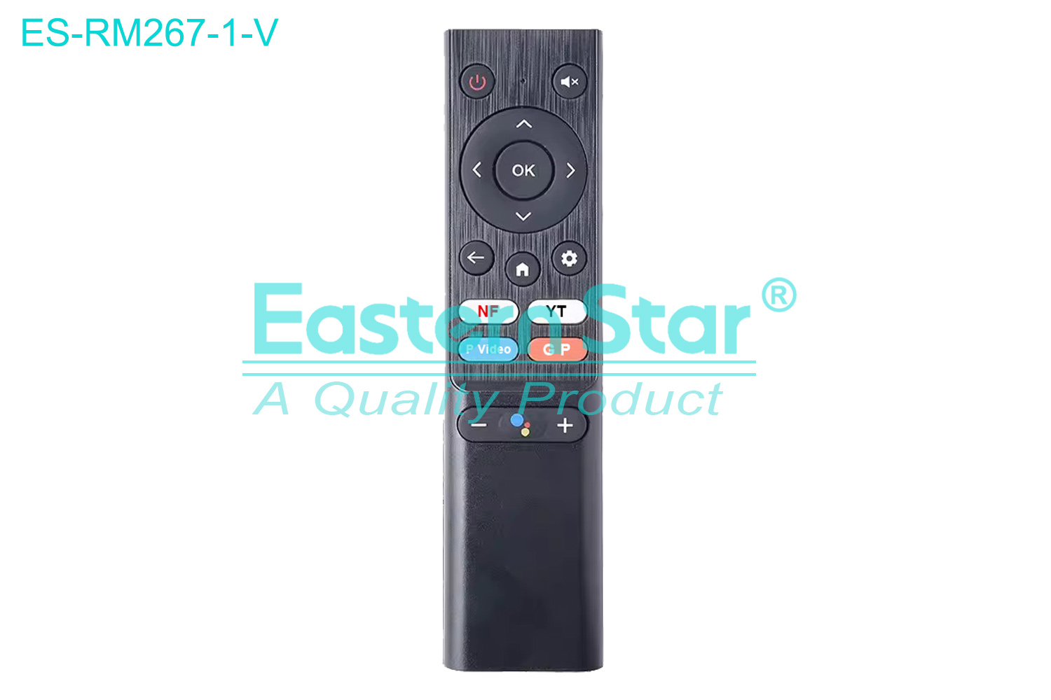 ES-RM267-1-V Compatible for / Smart TV Voice Remote Control R/M 17 Keys