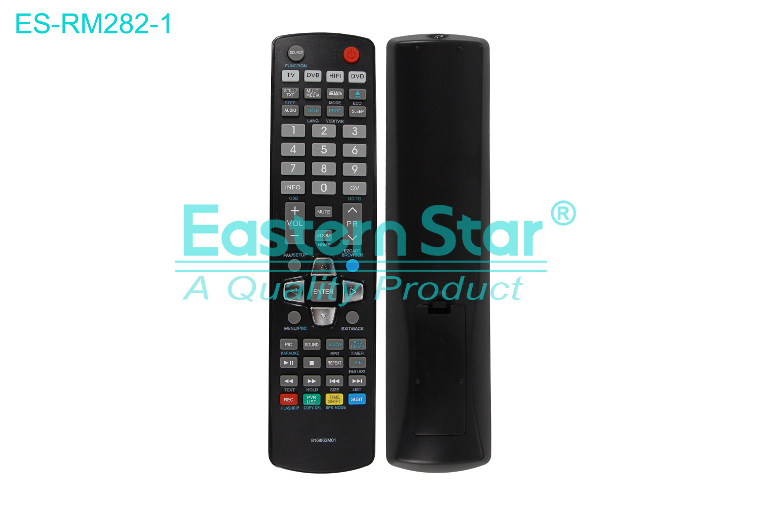 ES-RM282-1 Compatible for Polytron Smart TV Remote Control R/M 57 Keys