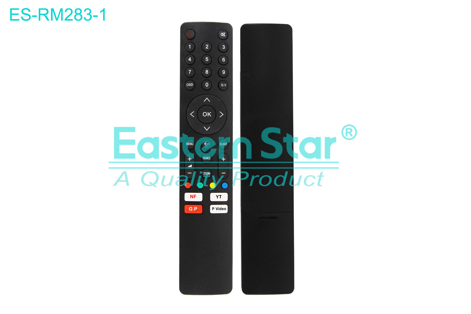 ES-RM283-1 Compatible for Visero Smart TV Remote Control R/M 36 Keys