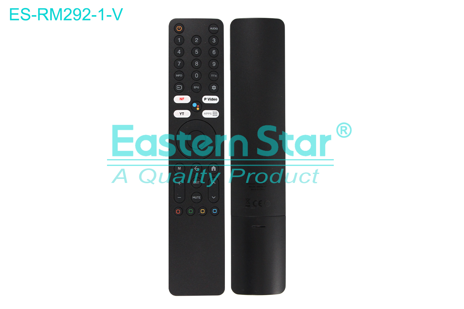 ES-RM292-1-V Compatible for / Smart TV Voice Remote Control R/M 40 Keys