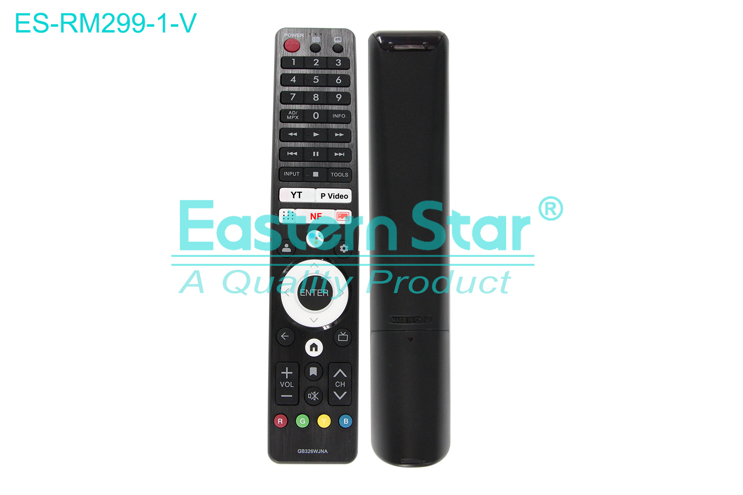 ES-RM299-1-V Compatible for / Smart TV Voice Remote Control R/M 48 Keys
