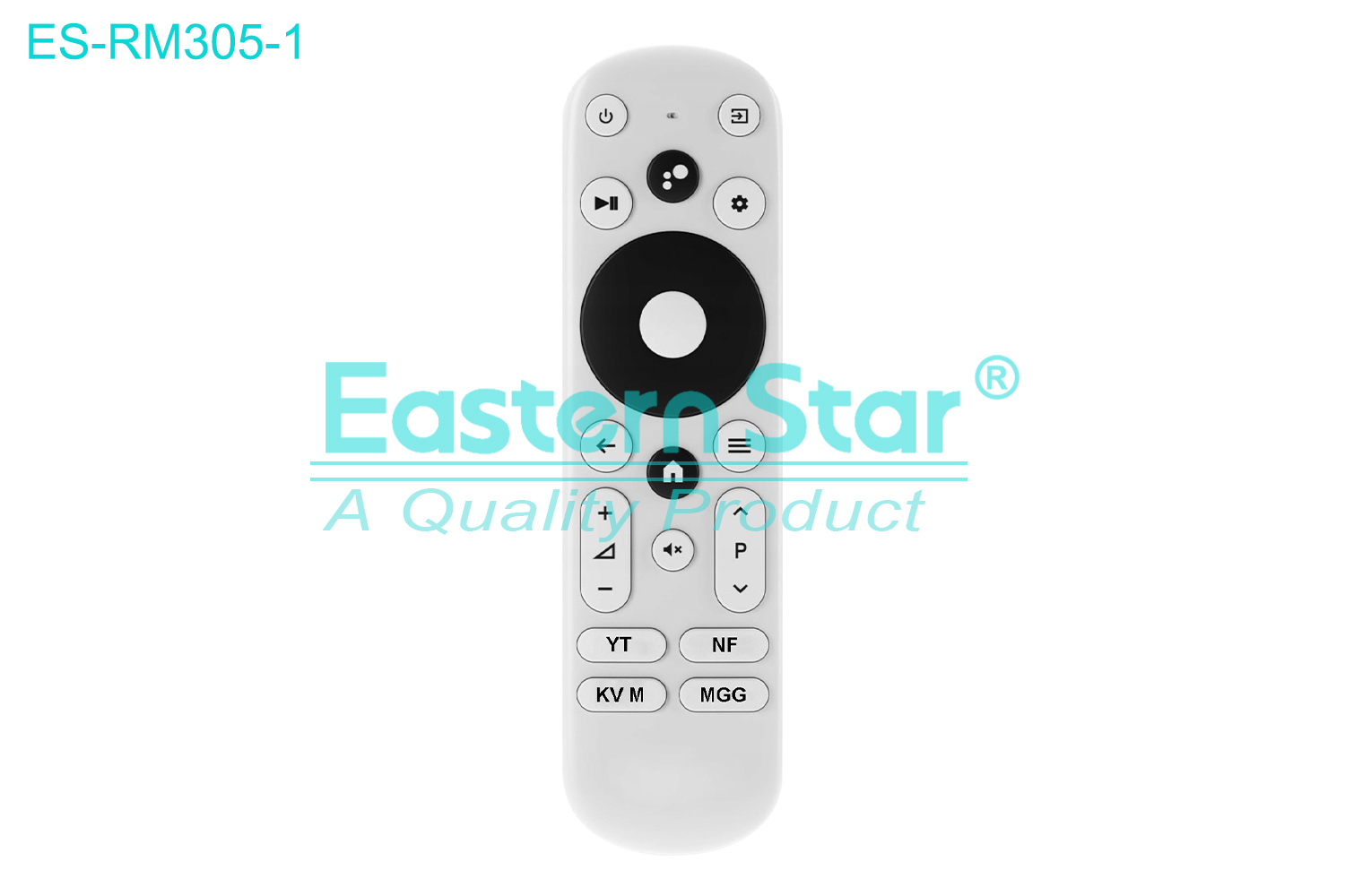 ES-RM305-1 Compatible for Kivi Smart TV Remote Control R/M 22 Keys