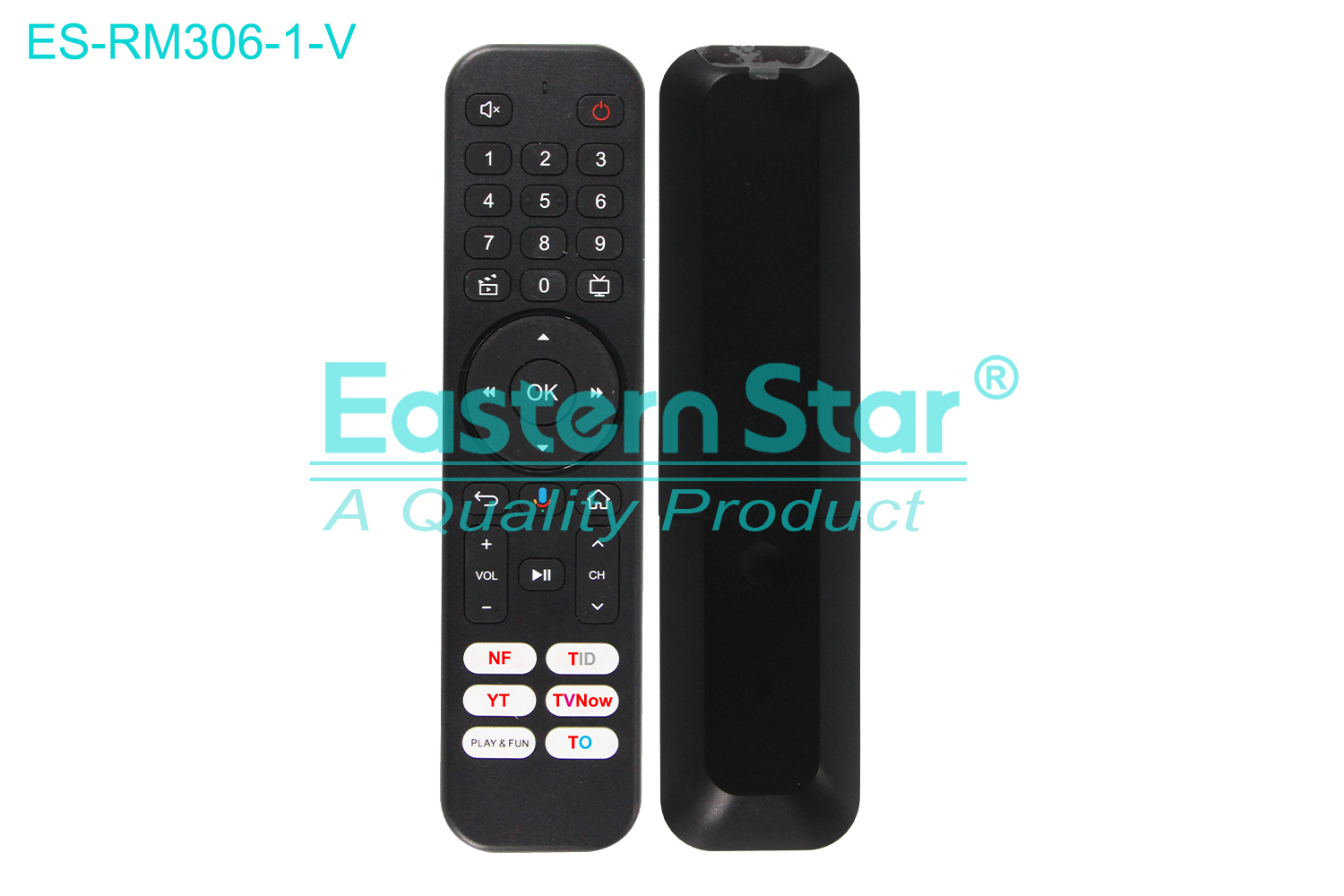 ES-RM306-1-V Compatible for / Smart TV Voice Remote Control R/M 32 Keys