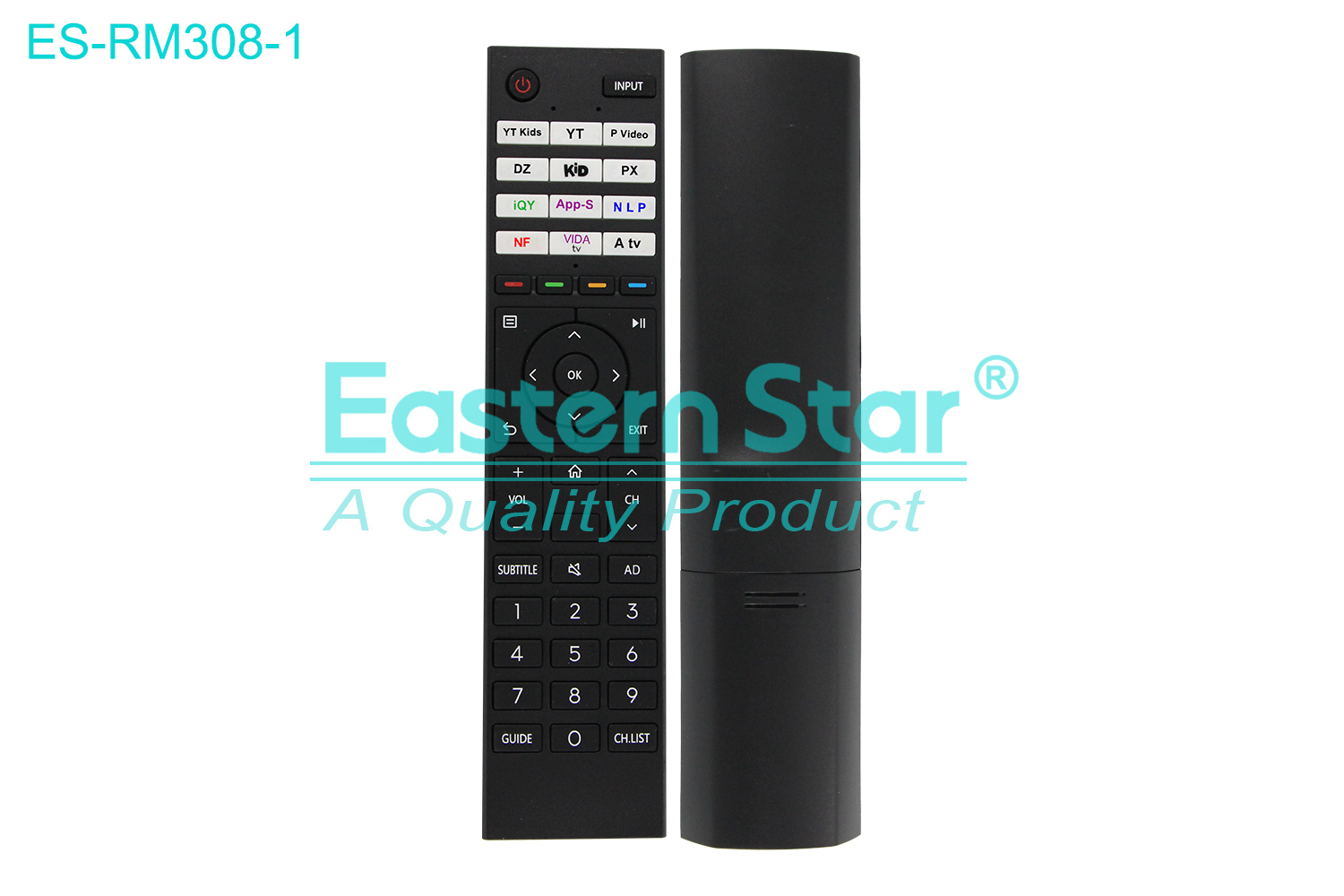 ES-RM308-1 Compatible for Toshiba Smart TV Remote Control R/M 48 Keys