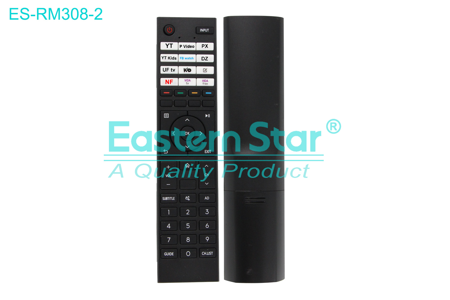 ES-RM308-2 Compatible for Toshiba Smart TV Remote Control R/M 48 Keys