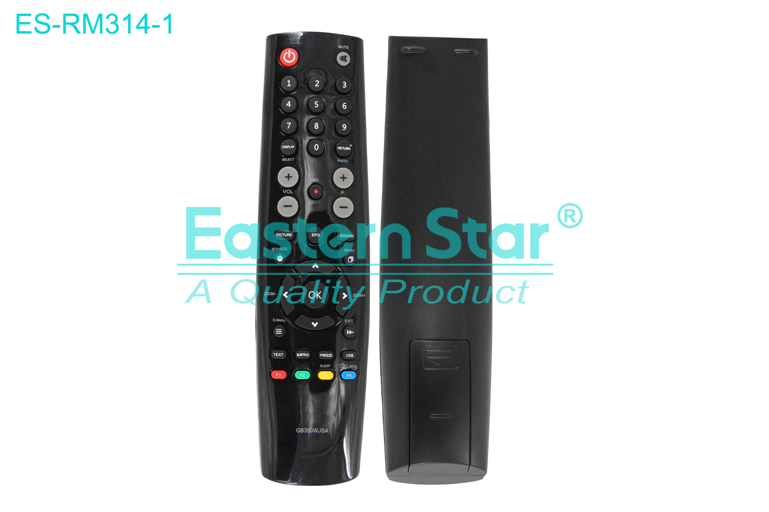 ES-RM314-1 Compatible for Sharp Smart TV Remote Control R/M 39 Keys