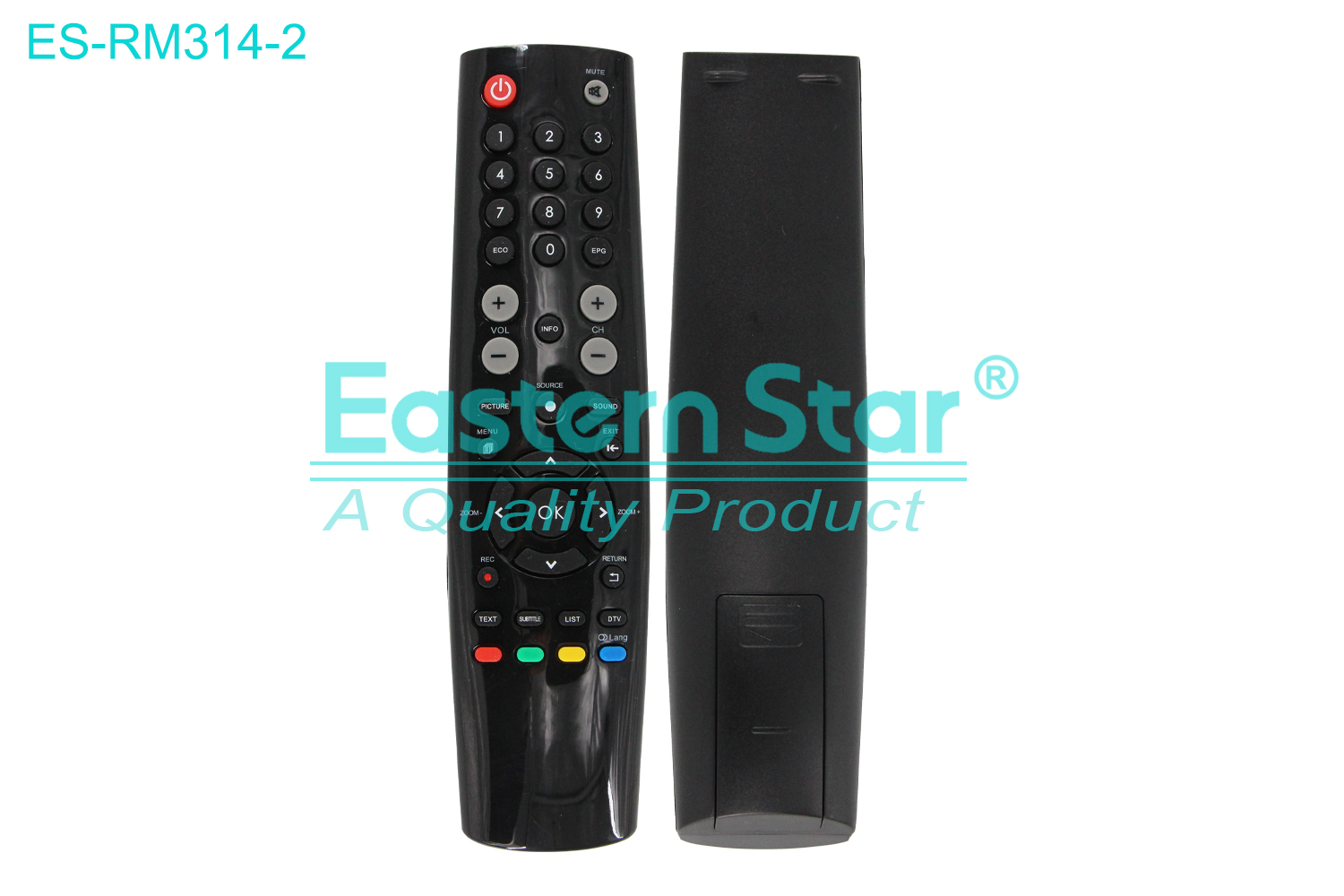 ES-RM314-2 Compatible for Xvision Smart TV Remote Control R/M 39 Keys