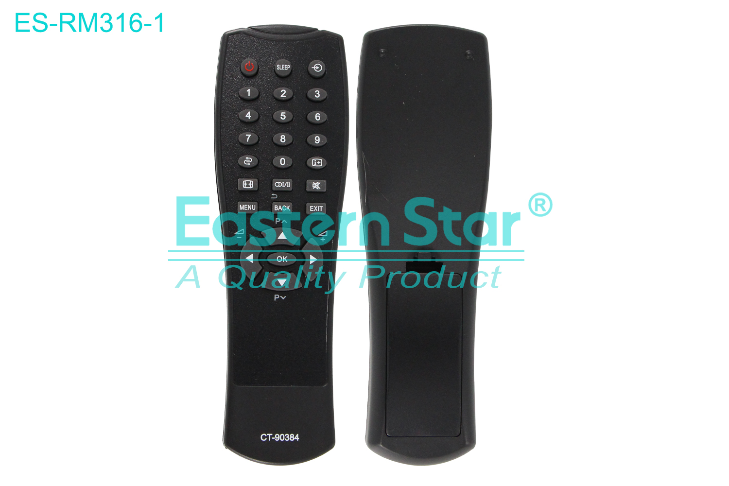 ES-RM316-1 Compatible for Toshiba Smart TV Remote Control R/M 26 Keys