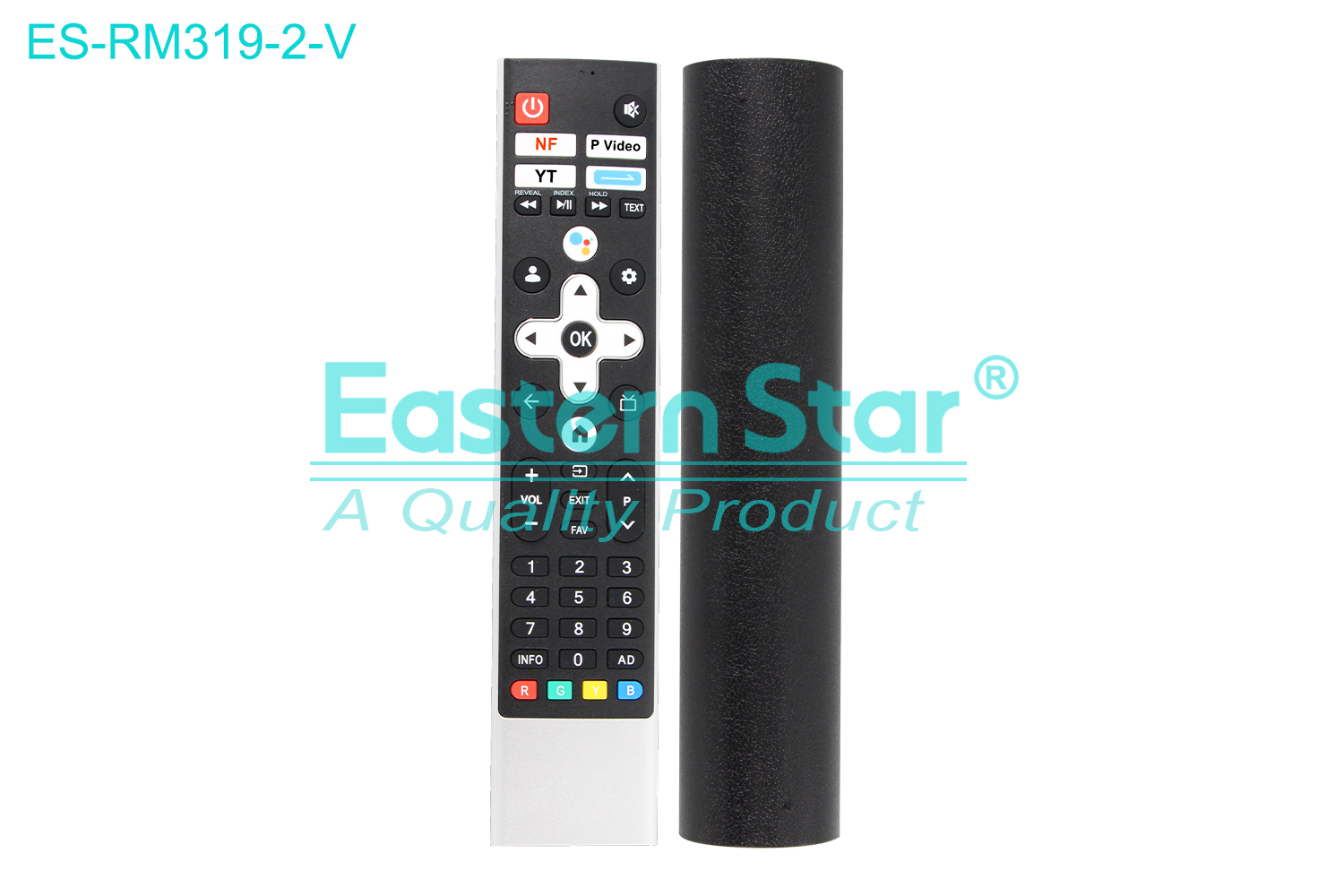 ES-RM319-2-V Compatible for / Smart TV Voice Remote Control R/M 44 Keys