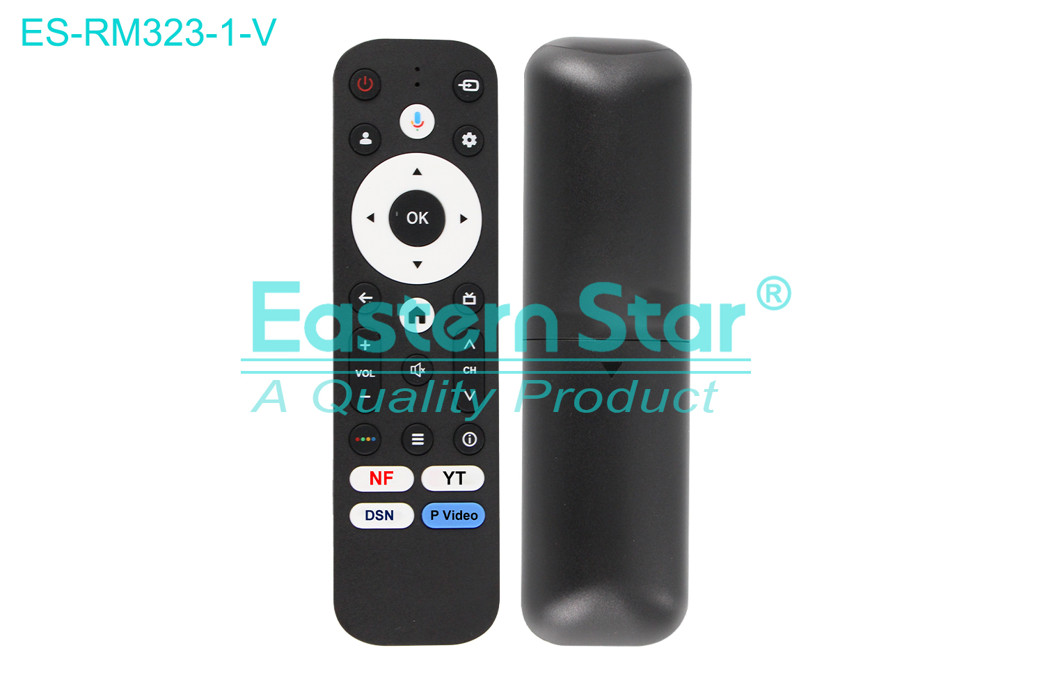 ES-RM323-1-V Compatible for / Smart TV Voice Remote Control R/M 25 Keys
