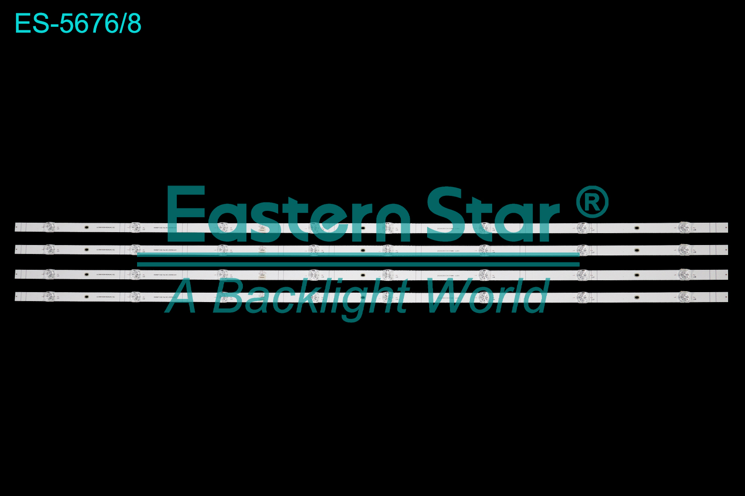 ES-5676 LED TV Backlight use for 55" Hisense  55E5H JL.D55018330_003AS_M_V02、HD550Y1U52-TALCKC+2022041401  LED BACKLIGHT STRIP(4)