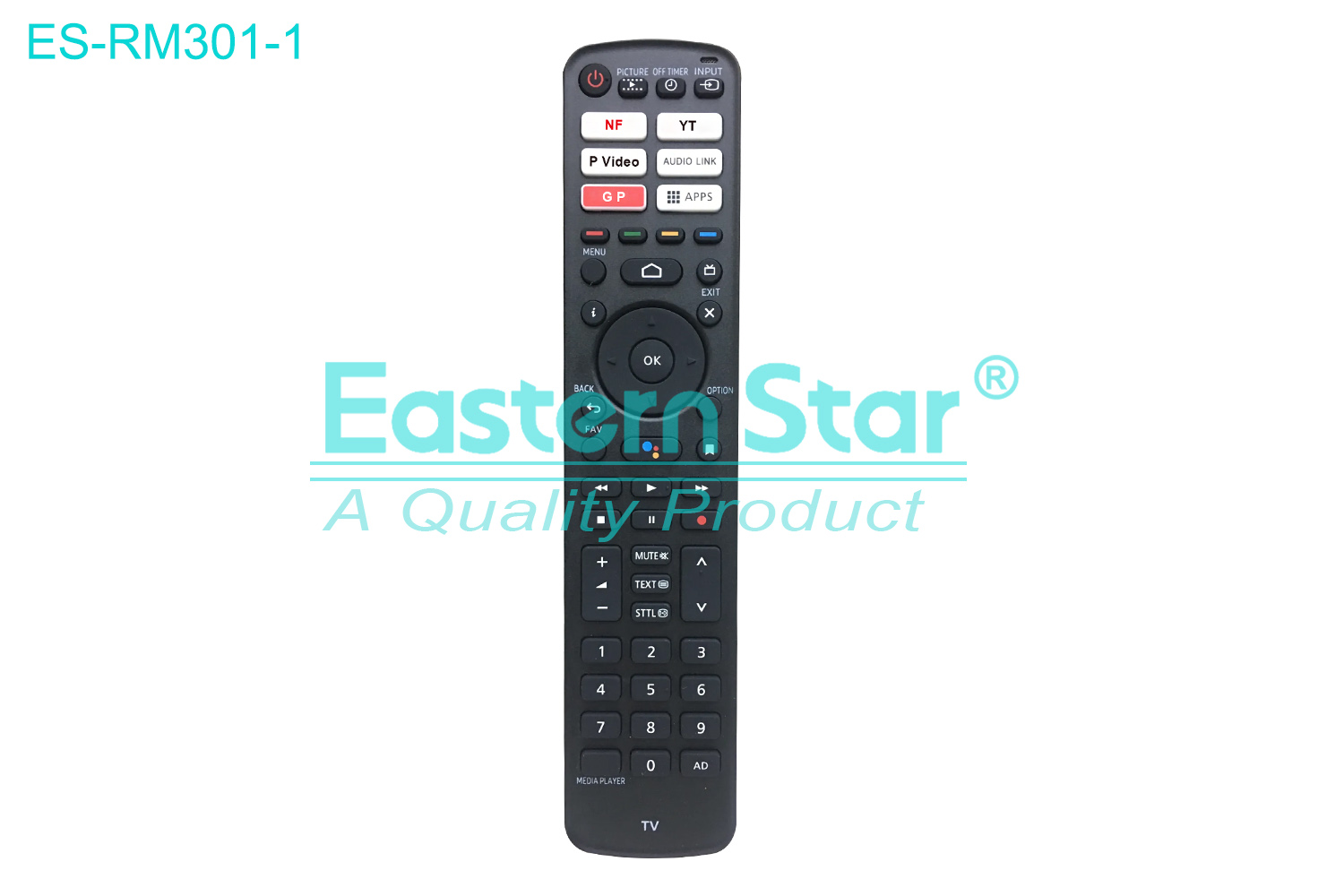 ES-RM301-1 Compatible for / Smart TV Remote Control R/M 54 Keys
