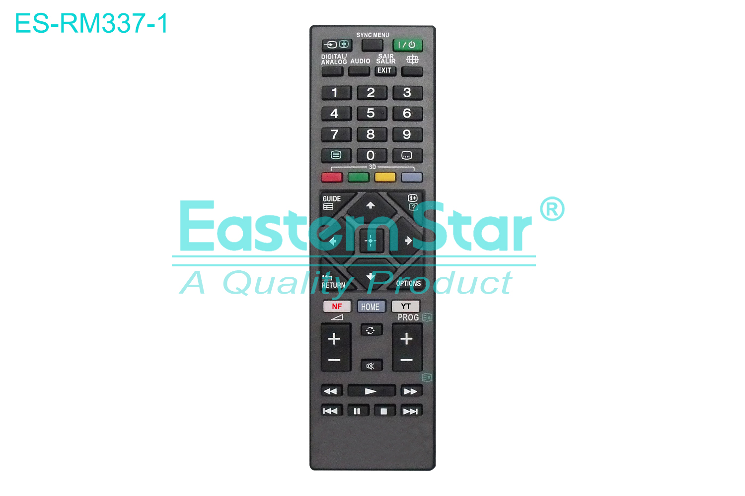 ES-RM337-1 Compatible for Sony Smart TV Remote Control R/M 48 Keys