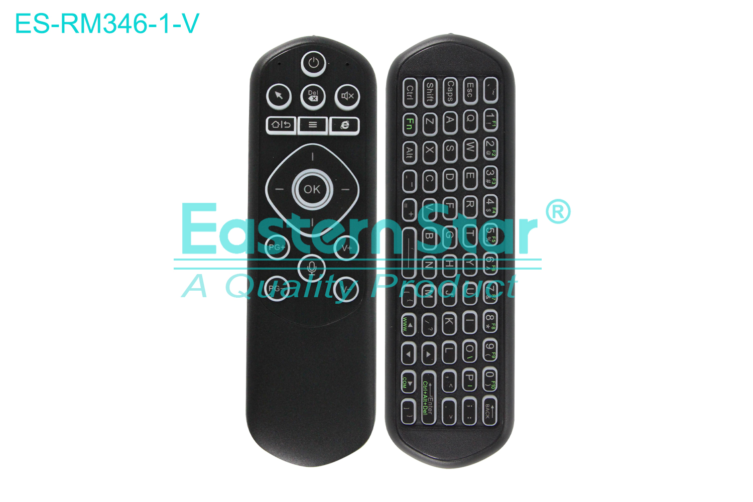 ES-RM346-1-V Compatible for / Smart TV Voice Remote Control R/M 75 Keys