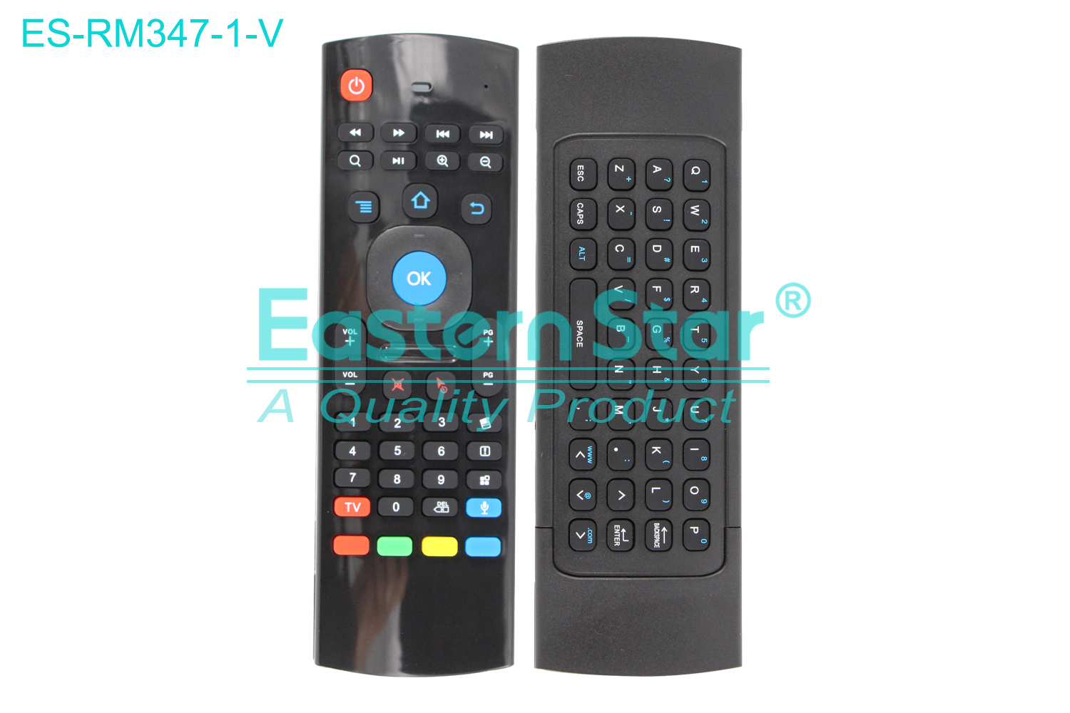 ES-RM347-1-V Compatible for / Smart TV Voice Remote Control R/M 81 Keys