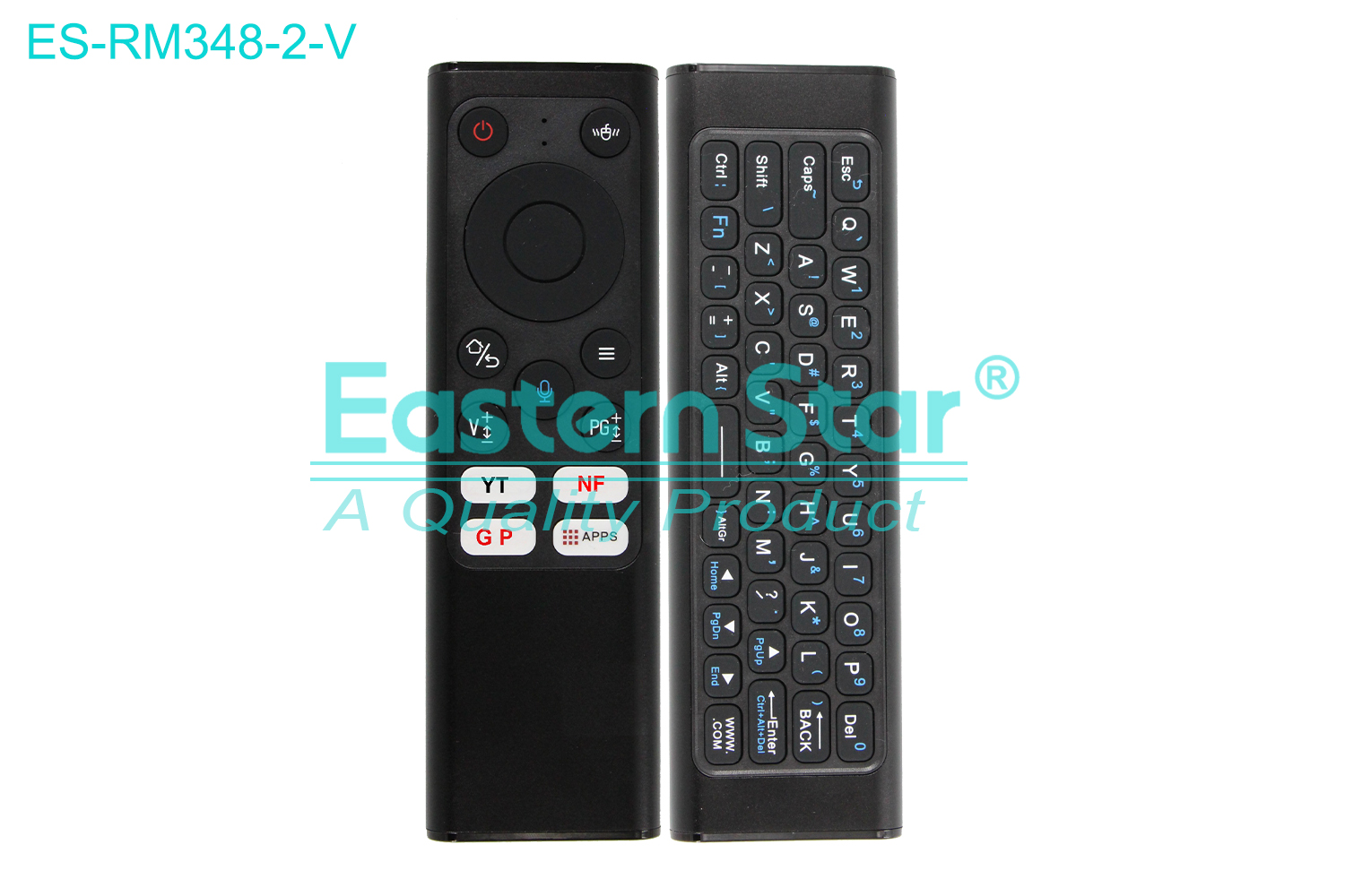 ES-RM348-2-V Compatible for / Smart TV Voice Remote Control R/M 61 Keys