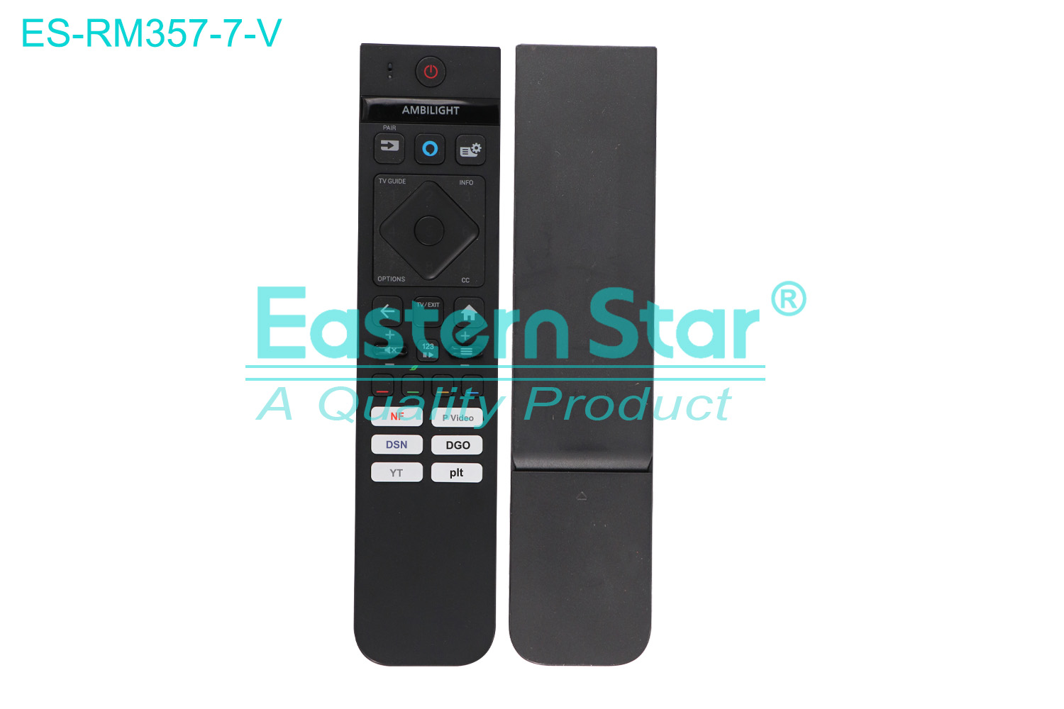 ES-RM357-7-V Compatible for Philips Smart TV Voice Remote Control R/M 32 Keys