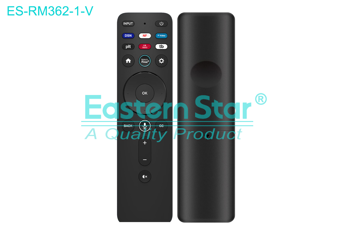 ES-RM362-1-V Compatible for Vizio Smart TV Voice Remote Control R/M 22 Keys