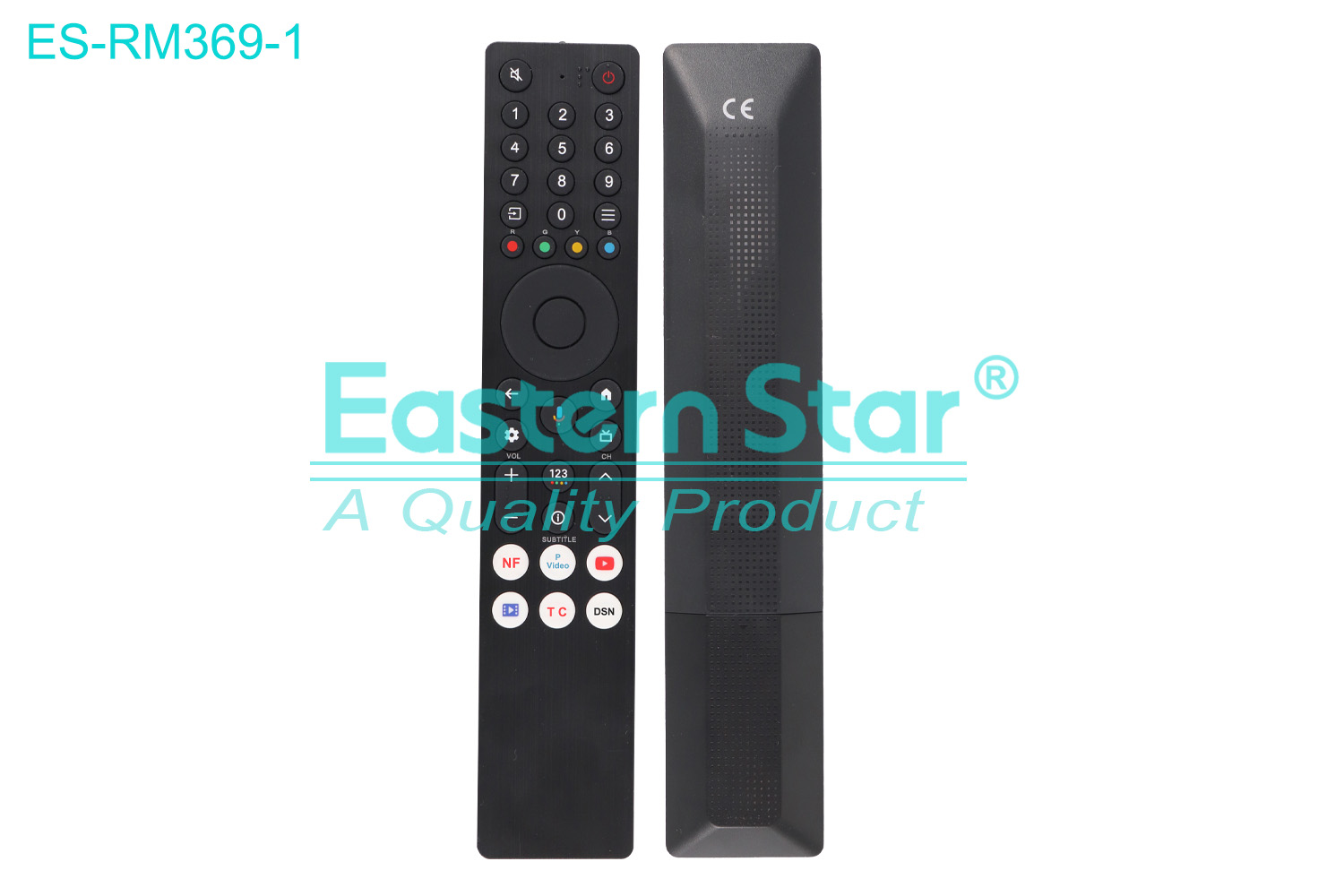 ES-RM369-1 Compatible for Tcl Smart TV Remote Control R/M 40 Keys