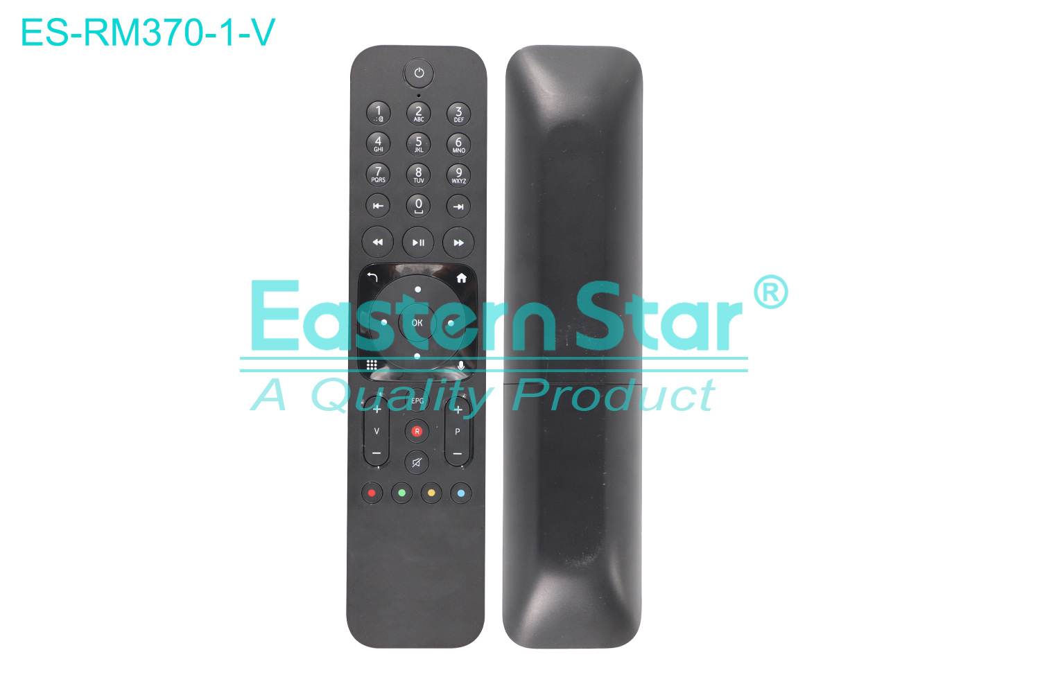 ES-RM370-1-V Compatible for Vodafone Smart TV Voice Remote Control R/M 36 Keys